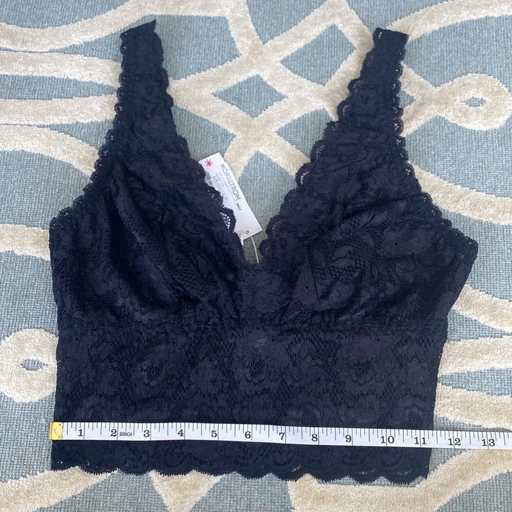 Cosabella Plungie Longline Bralette Black Women’s SZ Medium - Picture 7 of 10